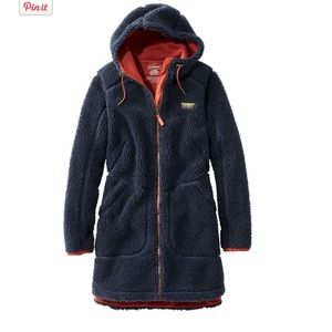 Women’s LL Bean Mountain Pile Fleece Coat - Small